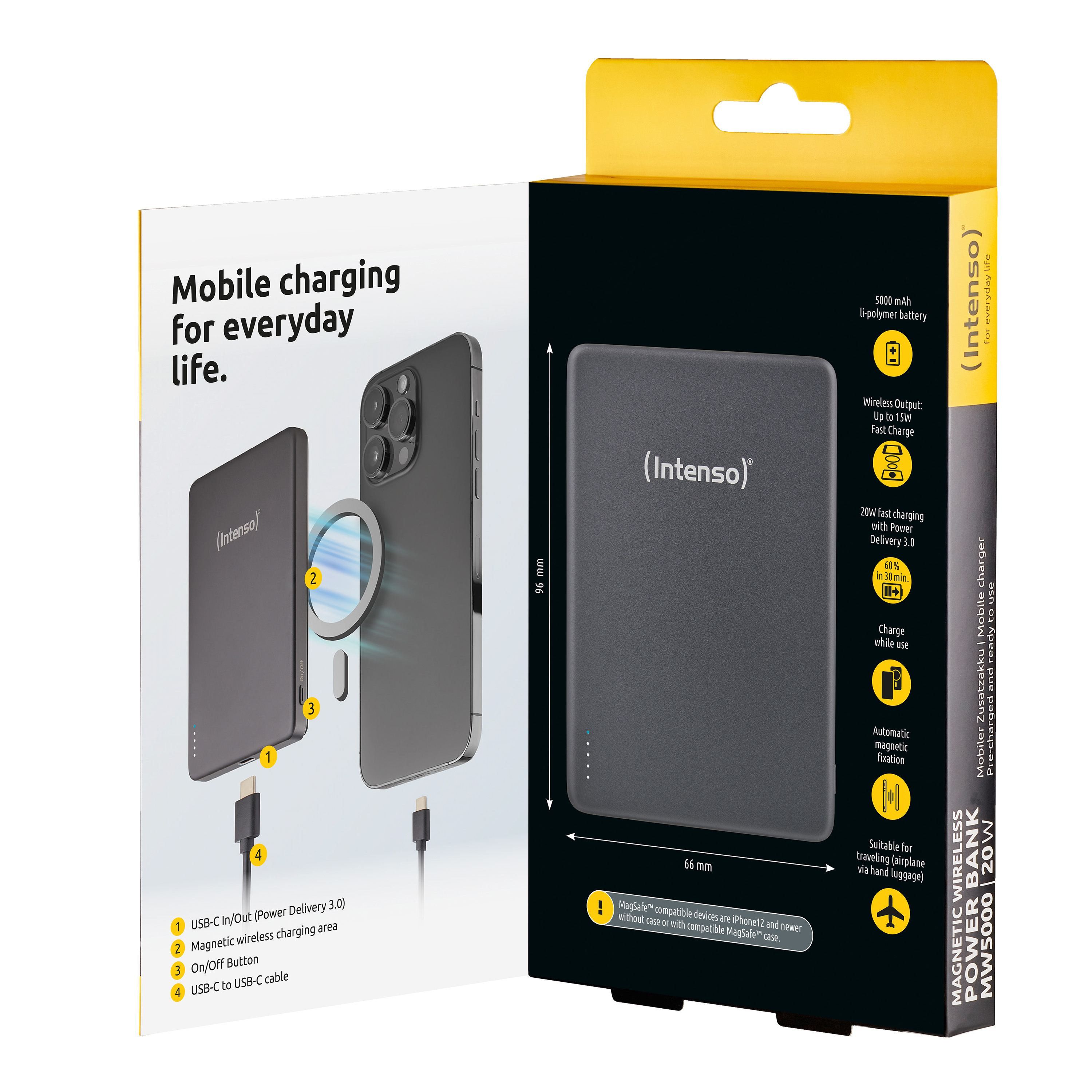 Intenso MW5000 Powerbank 5000 mAh Grau