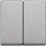 Merten MEG3400-6036. Produktfarbe: Edelstahl, Markenkompatibilität: Merten, Material: Thermoplast (MEG3400-6036)