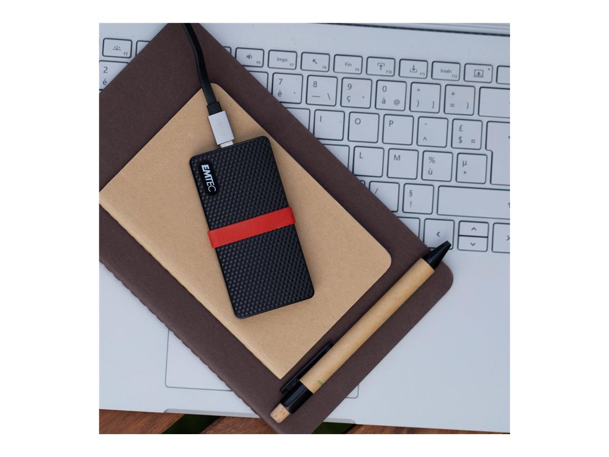 Emtec X200 2 TB SSD USB 3.2 Gen 1 USB-C Schwarz