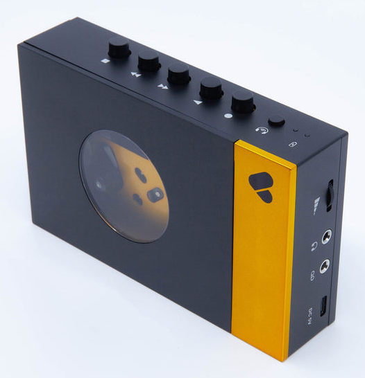 WeAreRewind Amy Tragbarer Kassettenspieler mit Bluetooth Schwarz, Gelb