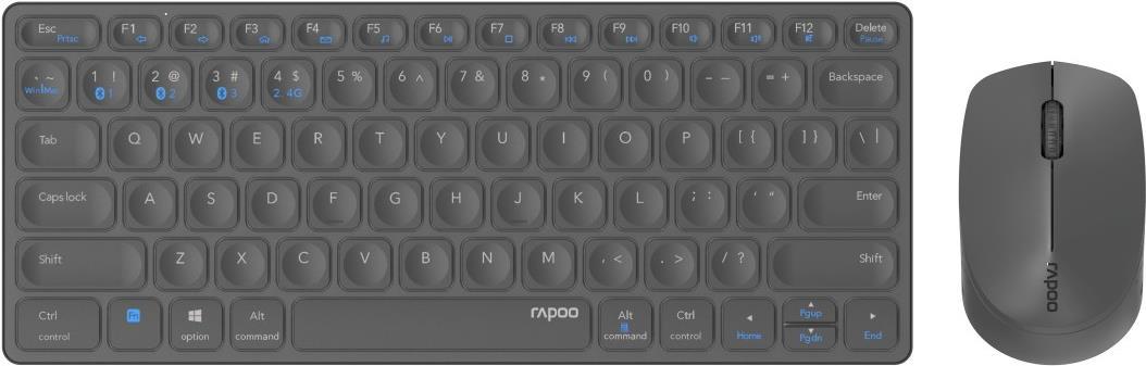 Hama 9600M Tastatur Maus enthalten QWERTY Deutsch Grau (00217377)