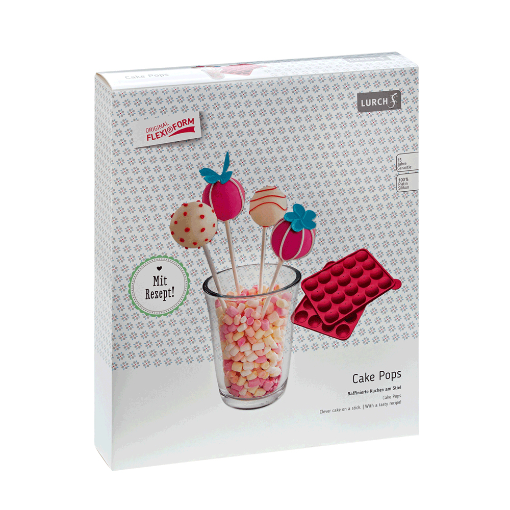 LURCH Flexiform Cake Pops 20fach Cotton Candy pink