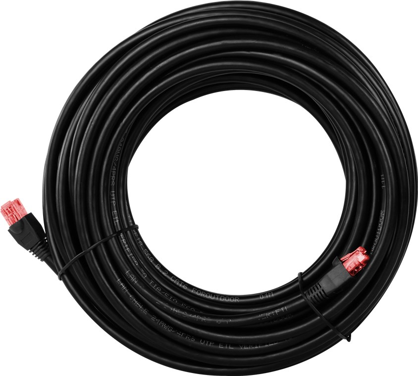 Goobay CAT 6 Outdoor-Patchkabel U/UTP 40 m Schwarz
