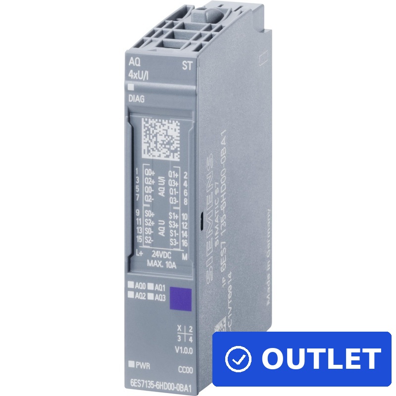 Siemens 6ES7135-6HD00-0BA1 Digital & Analog I/O Modul (6ES7135-6HD00-0BA1) (geöffnet)