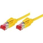Patchkabel S/FTP, PiMF, Cat 6, gelb, 2,0 m halogenfrei, mit Draka-Kabel und Hirosesteckern TM21 (bisherige Bezeichnung S/STP) (71802Y)