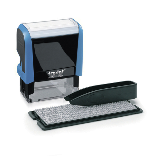 TRODAT Printy 4911 Datumstempel 37 x 13 mm Schwarz, Blau