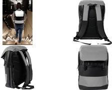 EBERHARD FABER Schulrucksack X-Style Reflector, schwarz aus Polyester, Fassungsvermögen: 7,3 Liter, Rückenpolster, - 1 Stück (577635)