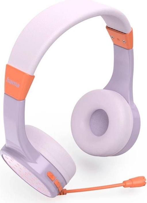 Hama Teens Guard II On-Ear Bluetooth Kopfhörer Lila, Orange