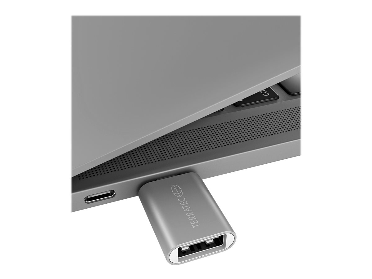 TERRATEC Connect C1 USB-Adapter USB-C zu USB-A Silber