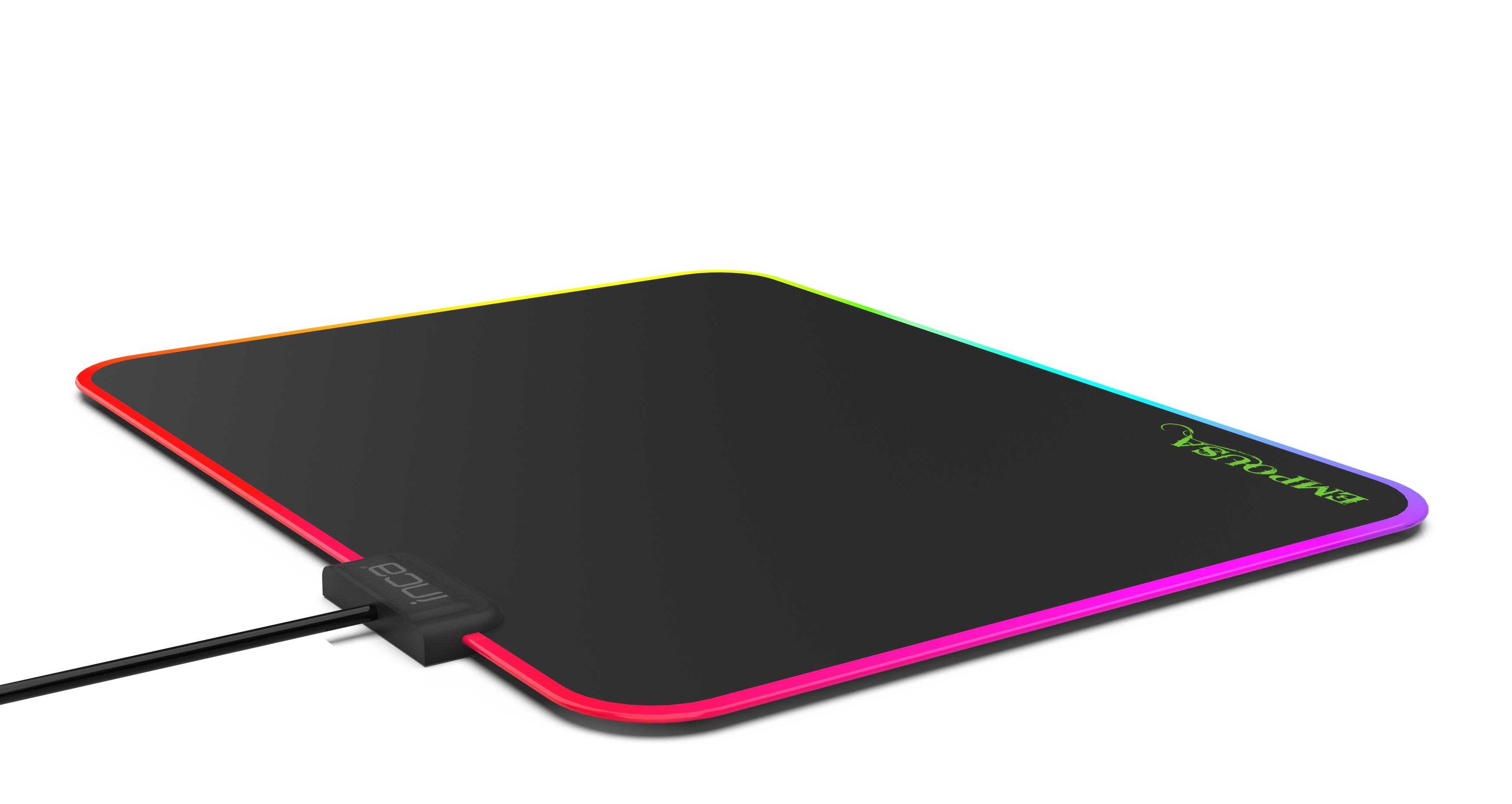 INCA Gaming Mauspad IMP-024 RGB 7 LED 320 x 270 x 3 mm Schwarz