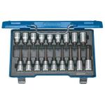 Gedore 6138510 Innen-Sechsrund (TX) Steckschlüssel-Bit-Einsatz-Set 18teilig 1/2 (12.5 mm)