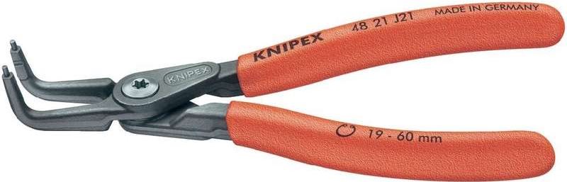 Knipex 48 21 J21 Seegeringzange Passend für Innenringe 19-60 mm Spitzenform abgewinkelt 90°