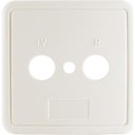 shiverpeaks ®-BASIC-S--Abdeckung für 2-fach Antennen-Dose weiß (BS83911W)