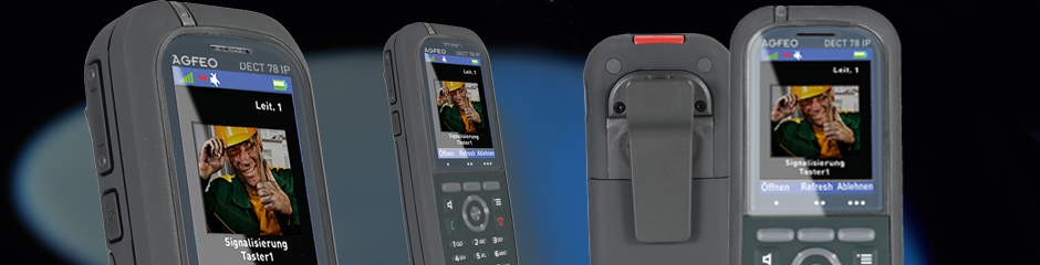 AGFEO DECT 78 IP IP-Telefon Grau Kabelloses Mobilteil TFT (6101650)