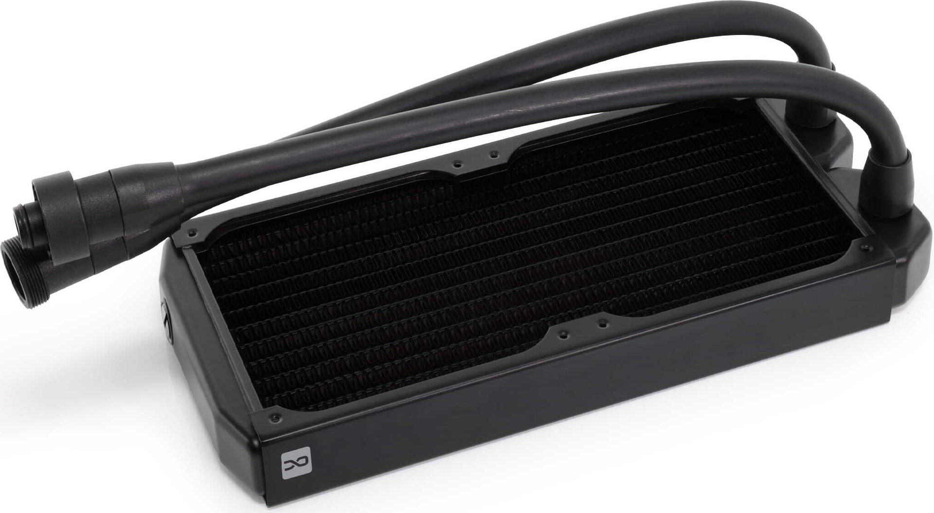 Alphacool NexXxos ST30 Full Copper 240mm Radiator AIO Schwarz