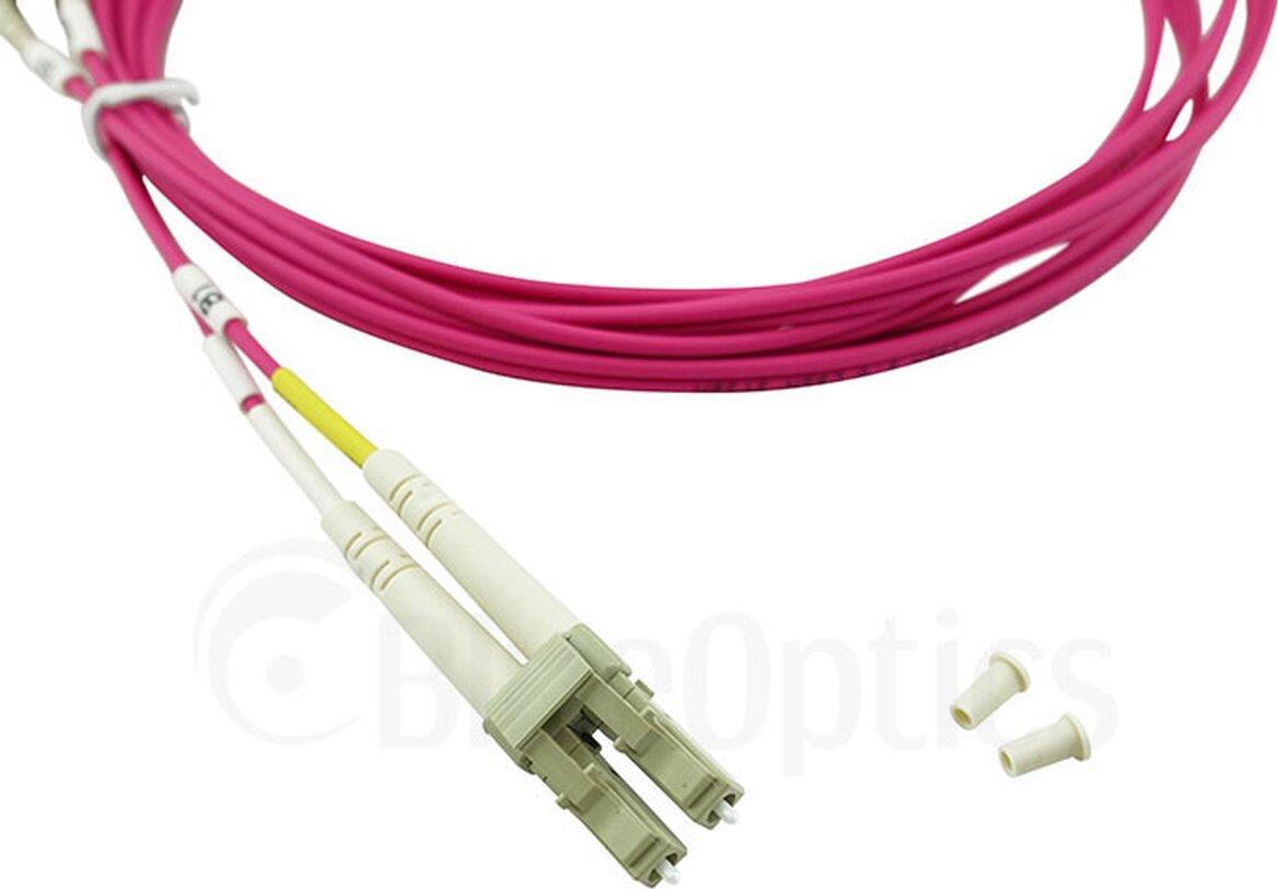 Kompatibles HPE QK732A BlueOptics Duplex LWL Patchkabel, LC-UPC/LC-UPC beige, 1 Meter, Multimode, G50/125µm OM4, Eingangsdämpfung: unter 0.2dB, Markenfaser, Keramik Ferrule, inkl. Messprotokoll (QK732A-BO)