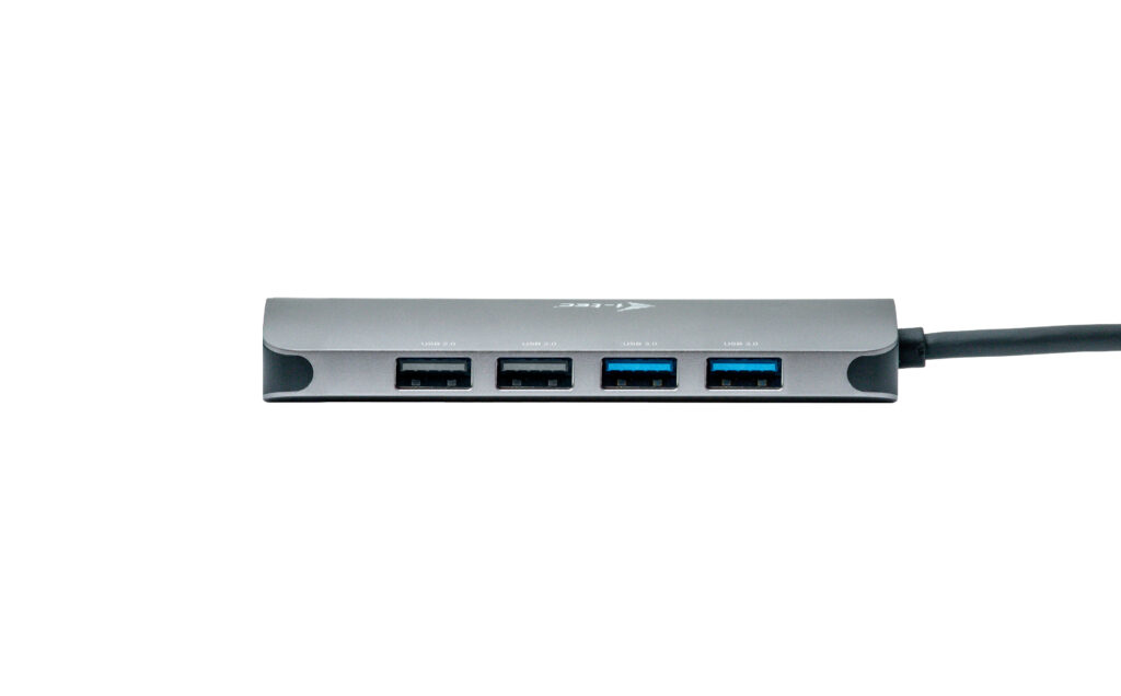 i-tec Nano Dock USB-C Dockingstation 2x HDMI Gigabit-Ethernet 100 W Power Delivery Grau