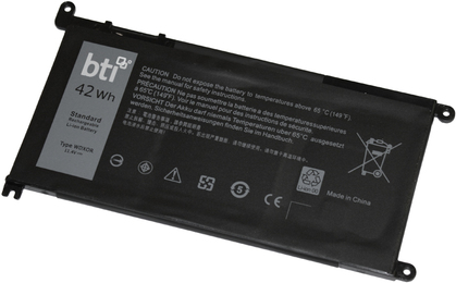 Battery Tech BTI 3C BATTERY DELL INSPIRON 5 OEM: WDX0R 3CRH3 (WDX0R-BTI)