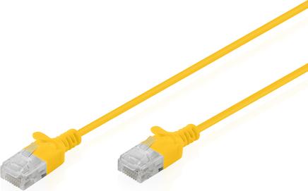 DIGITUS Patchkabel CAT 6 U-UTP Slim 1m Gelb (DK-1618-010S-Y)