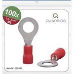 Quadrios 22C443 Ringkabelschuh Querschnitt (max.)=1.5 mm² Loch-Ø=6.5 mm Teilisoliert Rot 1 Set (22C443)