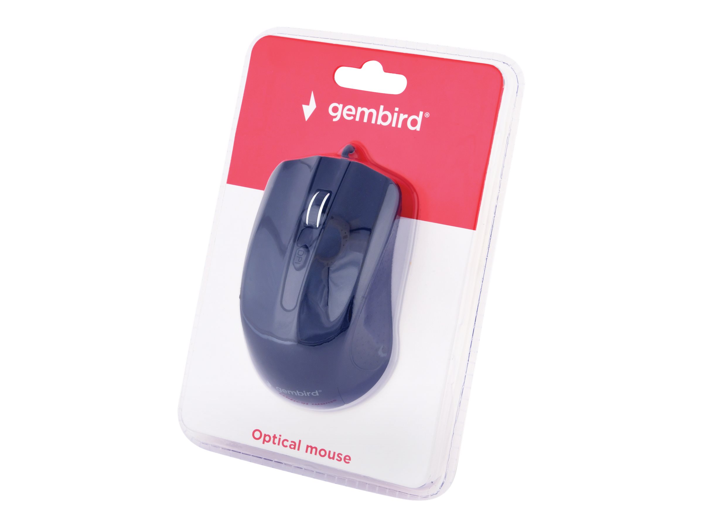 Gembird MUS-4B-01 Kabelgebundene Optische Maus USB 1200 DPI Schwarz