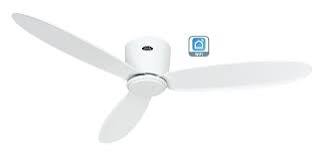 CasaFan ECO PLANO II 132 WE-WE WiFi Flügel lack weiß Deckenventilator 28 W (Ø x H) 132 cm x 160 mm Weiß mit Fernbedienung, Timer, Winterbetrieb, App gesteuert (313283W)
