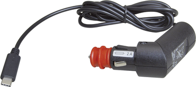 ProCar USB-C® KFZ Ladekabel 3000 mA Belastbarkeit Strom max.=3 A Stecker mit Kabel 12 V zu 5 V, 24 V zu 5 V (67303111)