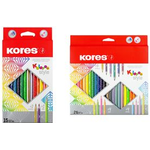 Kores Dreikant-Buntstifte "Kolores Style", 15er Kartonetui Minenstärke: 3 mm, sortiert in 12 Standardfarben, 2 - 1 Stück (BB93310)
