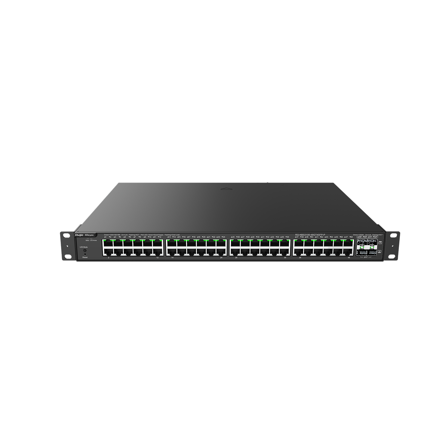 Ruijie RG-NBS3100-48GT4SFP-P Managed L2 Switch 52 Ports Schwarz