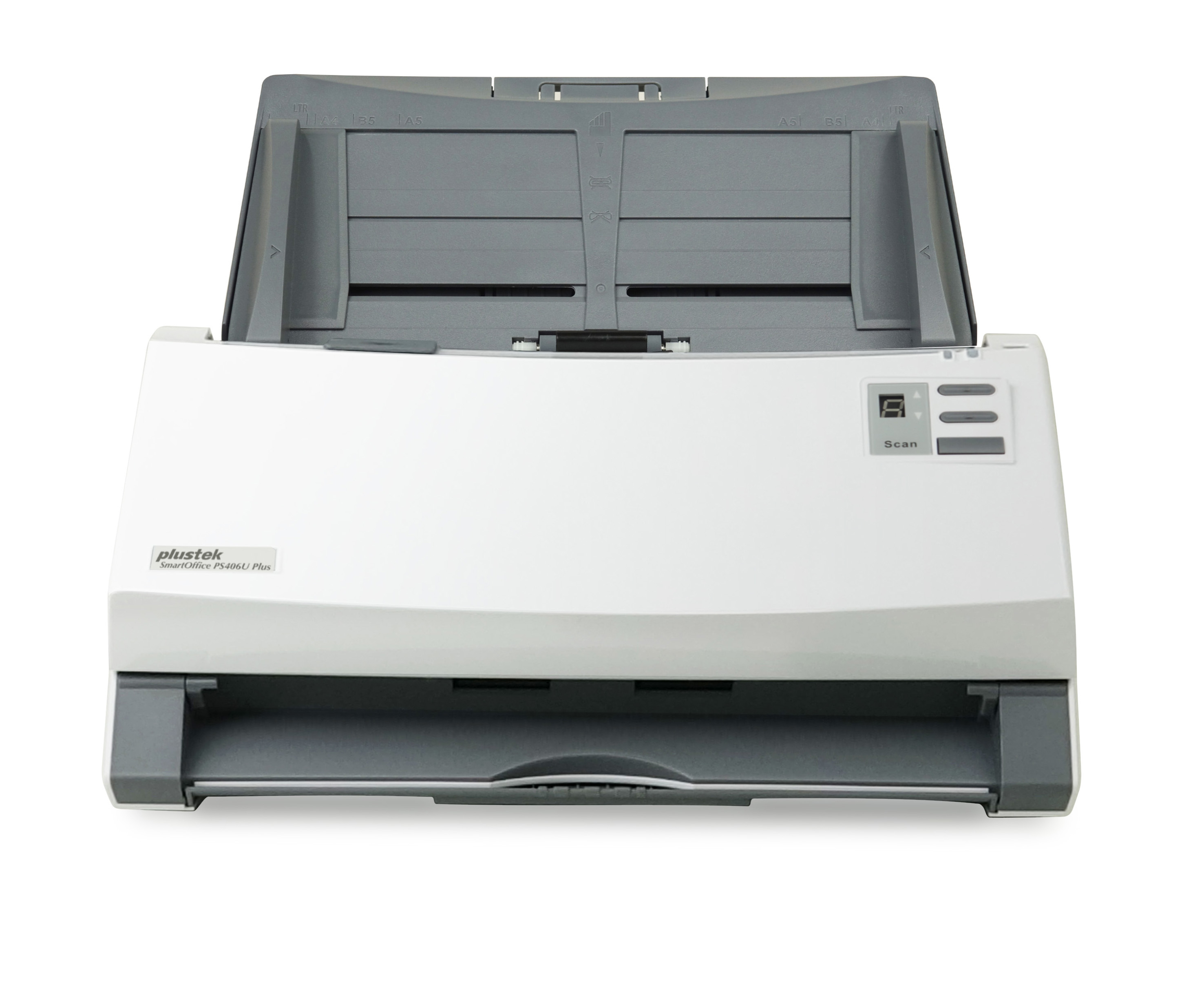 Plustek SmartOffice PS406U Plus Dokumentenscanner Duplex 600 x 600 dpi Grau, Weiß