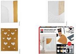 Marabu Acrylpasten-Set STRUCTURED ART Struktureffekte für Acrylgestaltung, cremig-pastos, - 1 Stück (1202000000088)