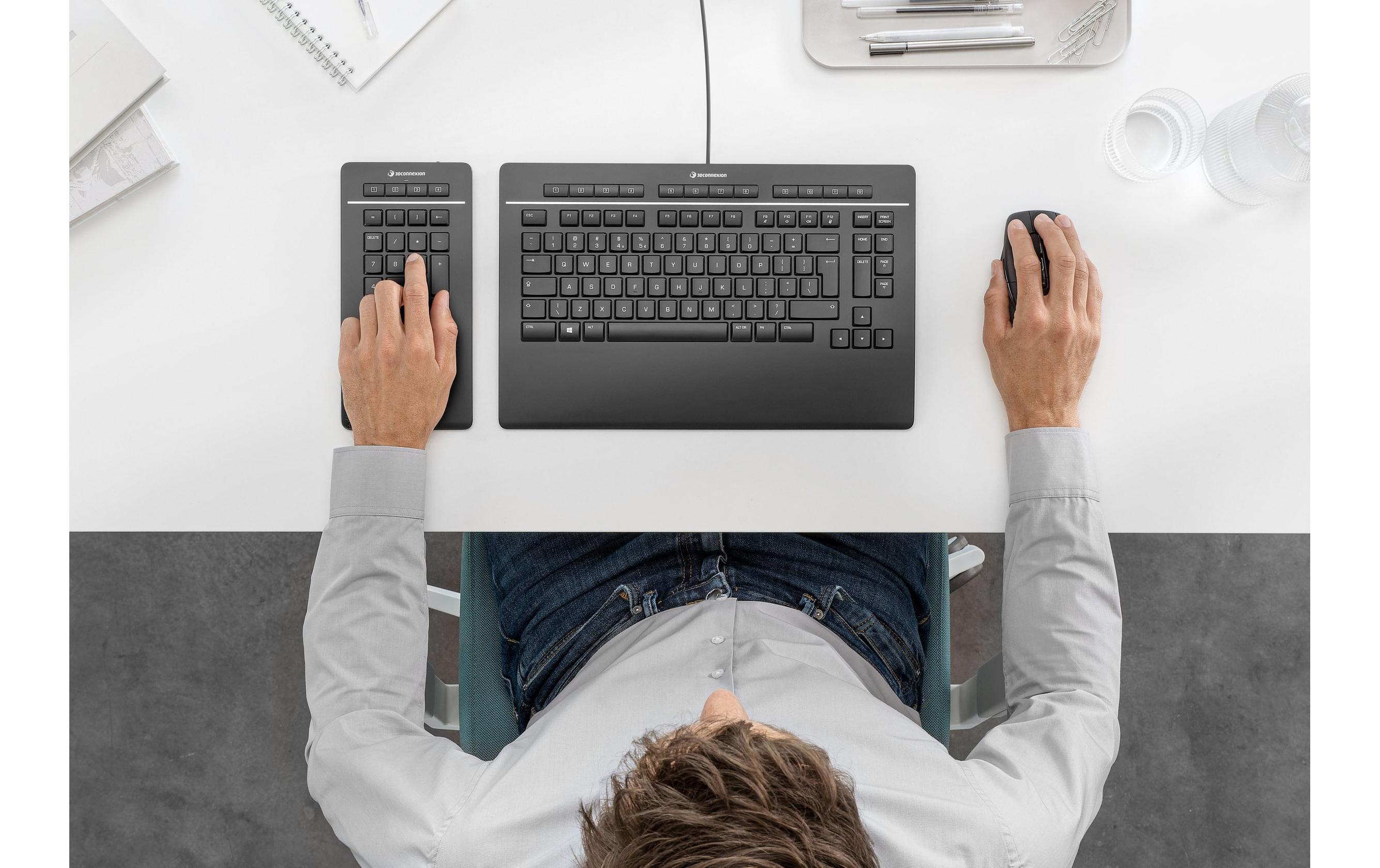 3Dconnexion Keyboard Pro with Numpad QWERTZ Schwarz