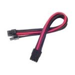 Silverstone PCI-8-Pin zu PCIe-6+2-Pin Kabel, 250mm - schwarz/rot (SST-PP07-PCIBR)