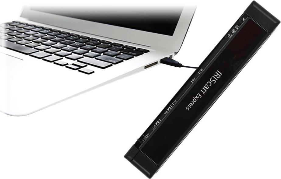 I.R.I.S. IRISCan Express 4 Mobiler Einzelblatt-Scanner USB Schwarz