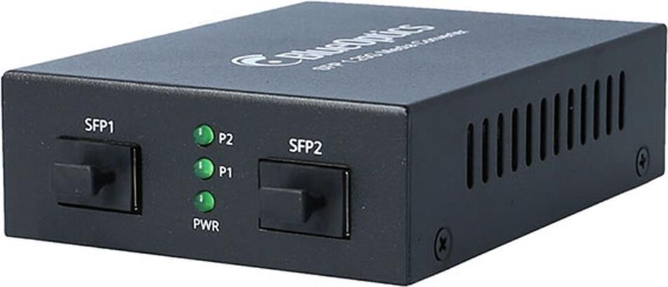 BlueOptics Gigabit Ethernet Medienkonverter - 2x SFP Einschub (ohne Transceiver) (BLMC004)