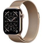 Apple Watch Series 11 GPS + Cellular 42mm Gold Titanium Case with Gold Milanese Loop (MF8Y4ZR/A) (B-Ware)