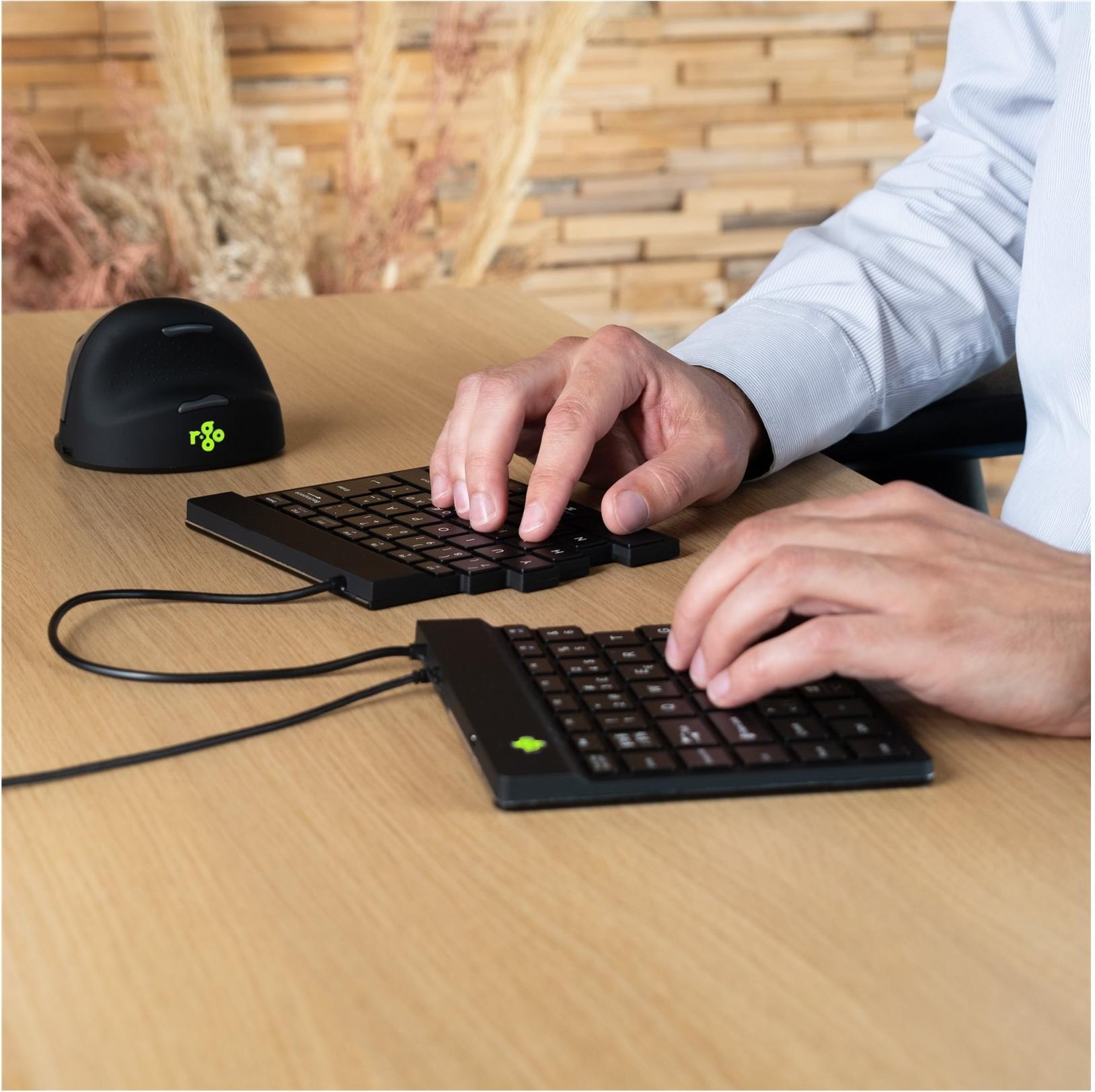 R-Go Tools Ergonomische Tastatur Split Break QWERTZ Schwarz