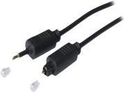 shiverpeaks BASIC-S Toslink Kabel, Stecker - 3,5 mm Klinken- stecker, 2,0 mm, Lichtwellenleiterkabel: 4,0 mm, vergoldete (BS69014-2.0)