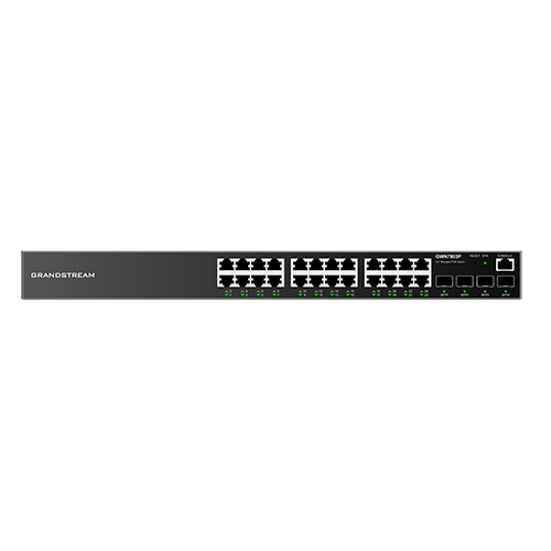 Grandstream GWN7803 Managed Switch 24x Gigabit Ethernet 4x SFP L2+ Schwarz