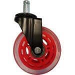 LC-Power LC-CASTERS-7BR-SPEED Büro- & Computerstuhl-Teil Rot Kunststoff - Gummi Lenkrolle (LC-CASTERS-7BR-SPEED)