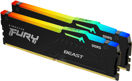 Kingston Technology FURY Beast RGB Speichermodul 64 GB 2 x 32 GB DDR5 5200 MHz (KF552C36BBEAK2-64)