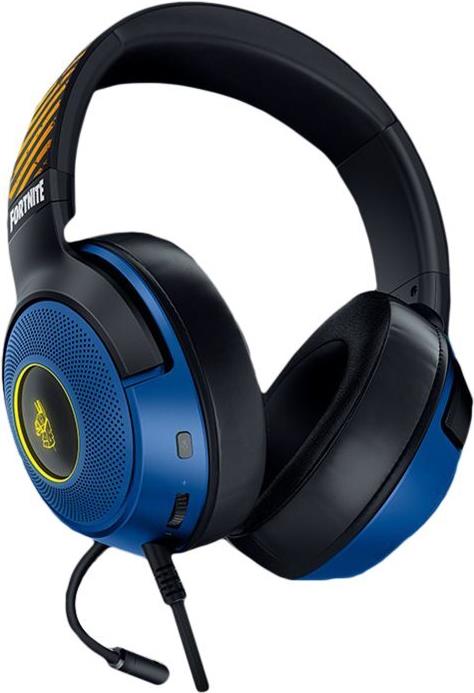 Razer Kraken V3 X Fortnite Edition Gaming-Headset USB TriForce 40 mm Chroma RGB Schwarz/Blau/Gelb