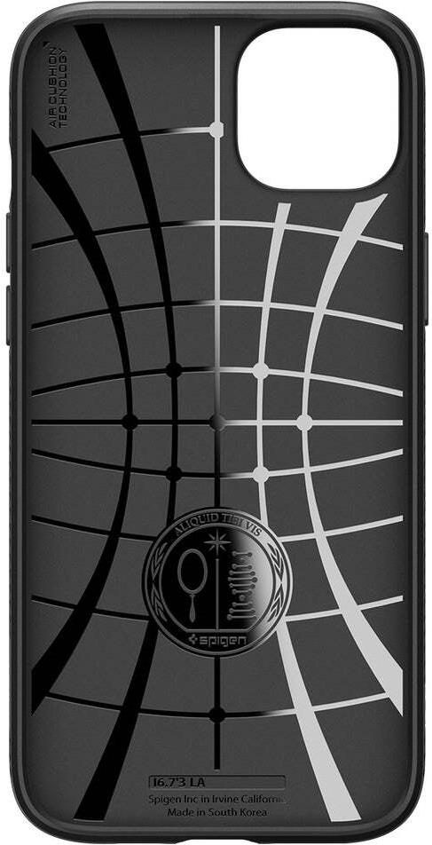 Spigen Liquid Air Handyhülle für Apple iPhone 15 6,1" TPU Mattschwarz