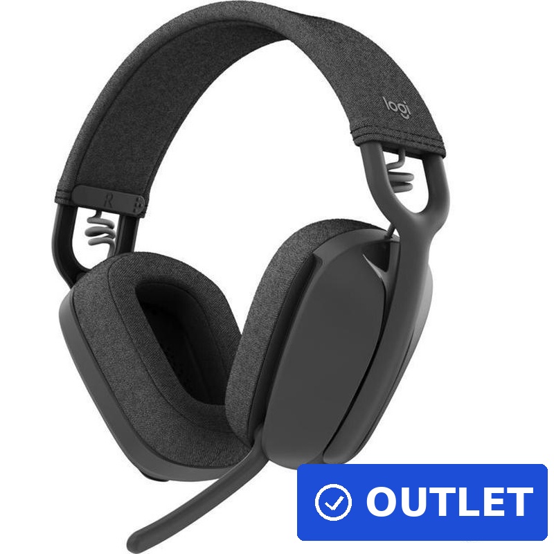 Logitech Zone Vibe Wireless Headset ohrumschließend Bluetooth Graphite MS Teams zertifiziert (981-001441) (geöffnet)