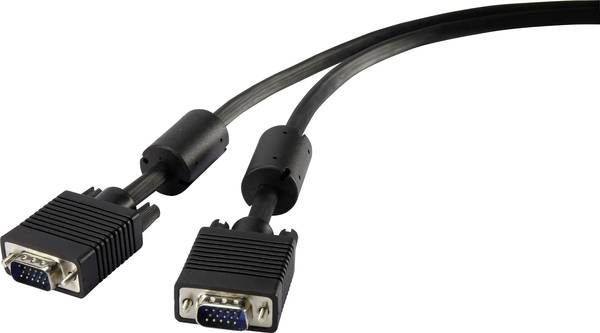 Renkforce VGA-Kabel 10 m Schwarz