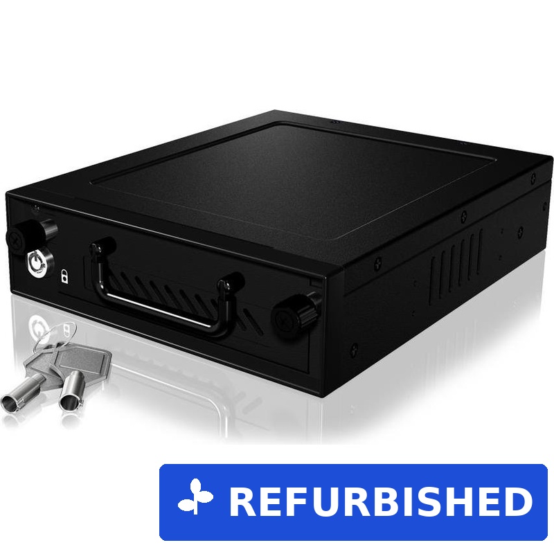 ICY BOX IB-148SSK-B Festplatten-Wechselrahmen 5,25" SATA/SAS Hot-Swap (CARRIER IB-148SSK-B) (geöffnet)