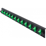 LWL Frontplatte bestückt für LWL Spleißbox, 12 x SC APC (395422)