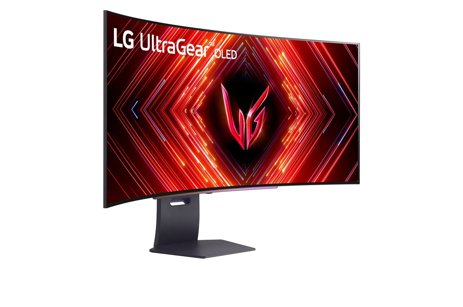 LG 45GS95QX-B Gaming Monitor - OLED-Display, 240Hz, 0,03ms Curved-Design (800R) für maximale Immersion [Energieklasse F] (45GS95QX-B.AEU)