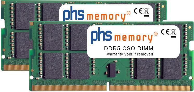 PHS-memory 32GB (2x16GB) Kit RAM Speicher kompatibel mit HP EliteDesk 8 G1i Mini DDR5 CSODIMM 6400MHz PC5-51200S (SP583574)