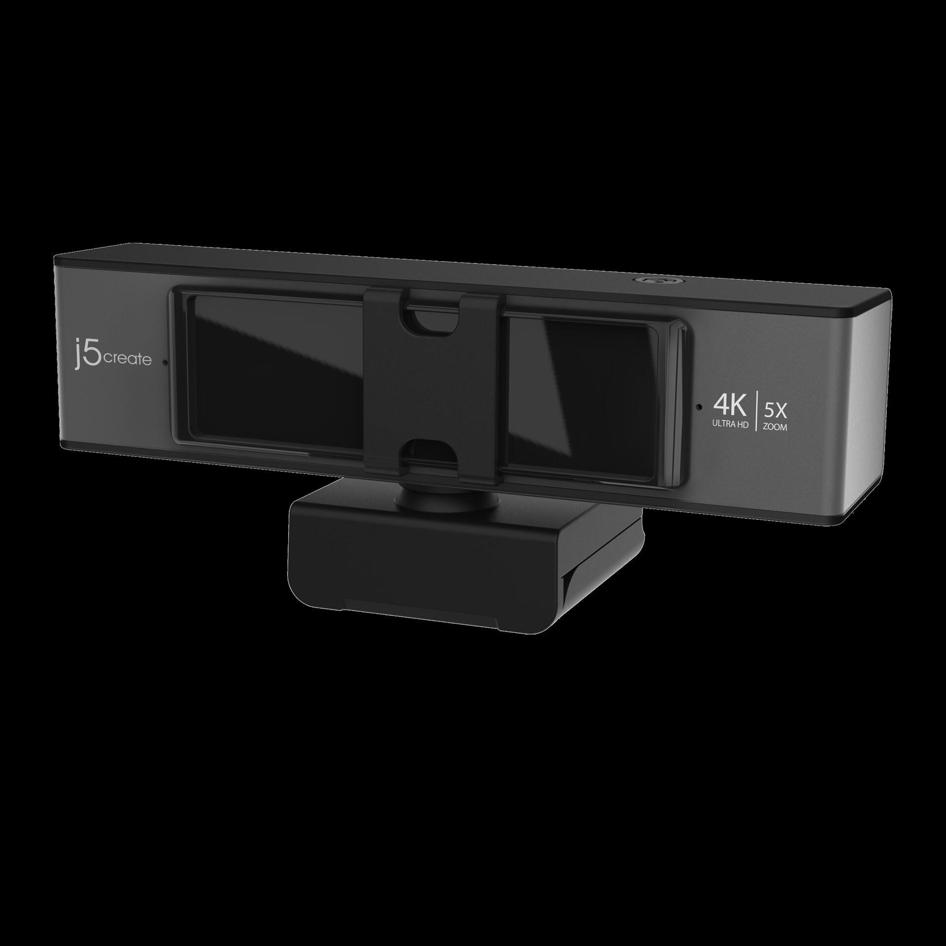 j5create JVCU435-N USB™ 4K Ultra HD Webcam mit 5x Digital Zoom Remote Control (JVCU435-N)